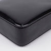 Prada Triangle Logo Small Brushed Leather Tote Bag Black 156922922 [P]