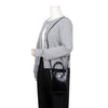 Prada Triangle Logo Small Brushed Leather Tote Bag Black 156922922 [P]