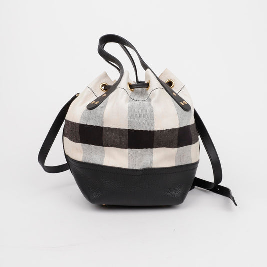 Burberry Heston Check Bucket Tote Shoulder Bag 4080245 155914435