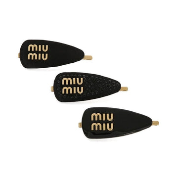 Miu Miu 25SS 5IF188 2CVO F0002 Logo 3-Piece Hair Clip Set 135586597