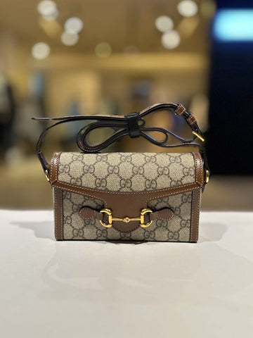 Gucci Horsebit 1955 Brown Mini Crossbody Bag 699296 157118419
