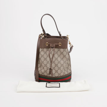 GUCCI Ophidia GG Mini Bucket Bag Braun 155997931