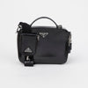 PRADA Saffiano Leder Crossbody Tasche Schwarz 156046499 [P]