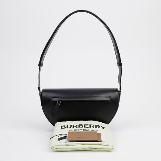BURBERRY Olimpia schwarze kleine Leder Schultertasche 156514668