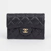 CHANEL Kaviar Klassische Kartenhalter Geldbörse AP0214 156332796 [P]
