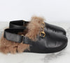 Gucci Men's Horsebit Fur Slippers 8.5 (275) 157119943 [P]