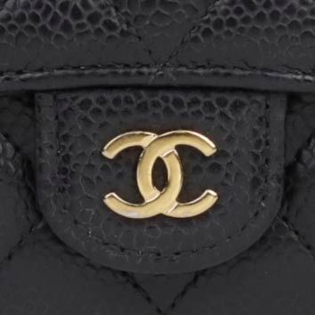 CHANEL Caviar Classic Card Holder Wallet AP0214 156489592