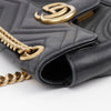 Gucci GG Marmont Mini Leather Shoulder Bag Black 156514583 [P]