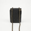 CHANEL Klassische Caviar Vanity Mini-Crossbody in Gold-Schwarz 156729628 [P]