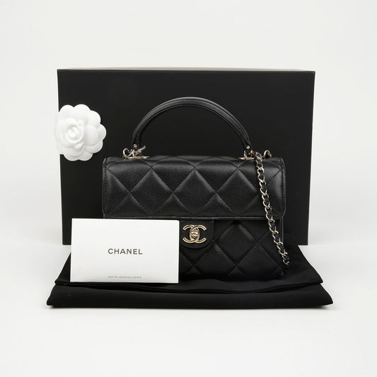 CHANEL Caviar Retro Twist Small Top Handle Shoulder Bag AP4568 156797834 [P]