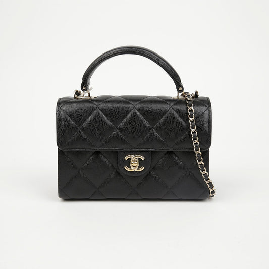 CHANEL Caviar Retro Twist Small Top Handle Shoulder Bag AP4568 156797834 [P]