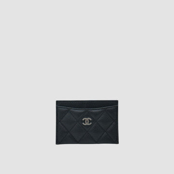 CHANEL Klassische Kartenhalter in Schwarz Caviar AP0213 157120628