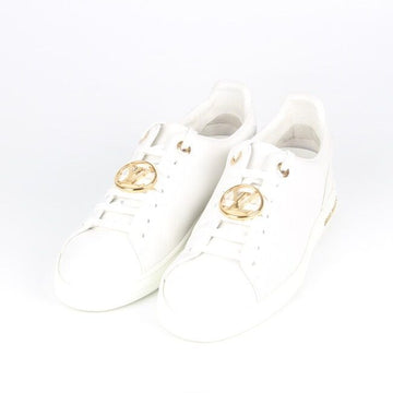 Louis Vuitton Circle Frontrow Gold Sneakers White 37(240) 157120638