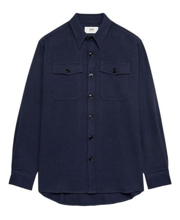 AMI Chest Pocket Overshirt 152200451