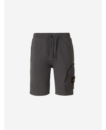 Stone Island Cotton Fleece Bermuda Pants 152202037
