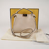Fendi Medium Peekaboo Iconic Essential Tote Shoulder Bag Ivory Silver Tone 156932960 [P]