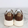 GUCCI Embroidered Sneaker Braun 7 (260) 157120726 [P]