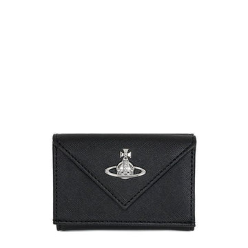 VIVIENNE WESTWOOD 26SS ブラック ORB サフィアーノ エンベロープ ビルフォルド 財布 5115002EW S0021 N401 156245019