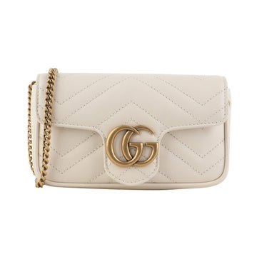GUCCI GG Marmont Matelassé Super Mini Crossbody Bag 37318Y 157123940