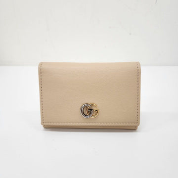 Gucci GG Marmont Card Case Wallet Light Beige 157126655 [P]