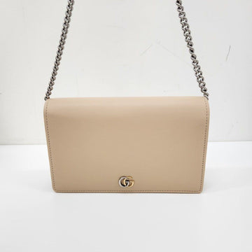 Gucci GG Marmont Mini Chain Bag Beige 157126675 [P]