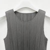 ISSEY MIYAKE プリーズ プリーズ ベーシック ストレート ロング ドレス グレー (12) 26SS 157128595 [P]