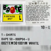 BAPE ベイビー マイルロ 半袖Tシャツ ホワイト (002TEM301001M WHITE) 157128901 [P]