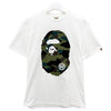 BAPE Giant First Camo Big Ape Head Short Sleeve T-Shirt White Green 157128990 [P]