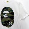 BAPE Giant First Camo Big Ape Head Short Sleeve T-Shirt White Green 157128990 [P]