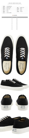 MAISON KITSUNE キャンバス レースアップ スニーカー ブラック 24SS 84812662 [P]