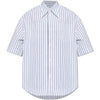 AMI 26 Streifen Baumwolle Kurzarm Weitshirt 157144626 [P]
