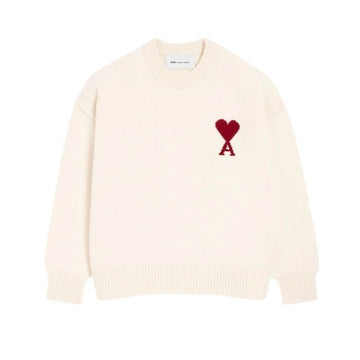 AMI Crew Neck Wool Sweater 157145927