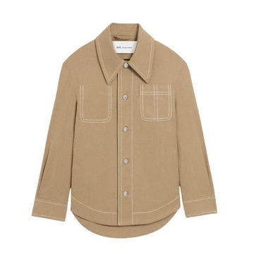AMI Cotton Walker Button Jacket 157145933