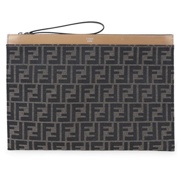 Fendi Large Clutch Bag in FF Jacquard (Brown) 7N0135 AFBV F1HRM 154835545