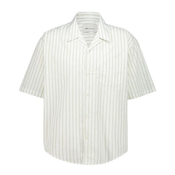 AMI Embroidered Boxy Short Sleeve Shirt HSH833 CO0220 A075 157145946