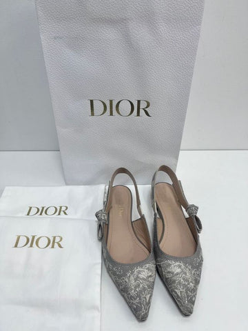 DIOR Slingback Flach Trianon Grau 157146976