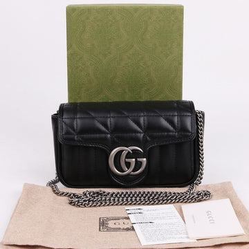 GUCCI GG Marmont Quilted Mini Chain Bag 476433 157159709