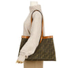 FENDI Kaki FF Logo Stickerei Jacquard Peekaboo Medium Shopper 2WAY / 8BH374 156720935 [P]