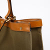 FENDI Kaki FF Logo Stickerei Jacquard Peekaboo Medium Shopper 2WAY / 8BH374 156720935 [P]