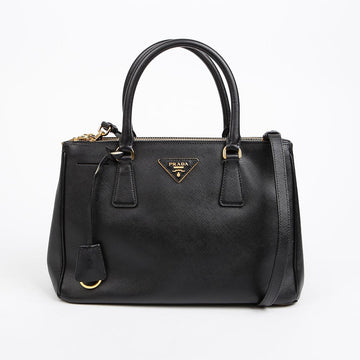 PRADA ミディアムサピアノレザートートバッグ ブラック 156725021