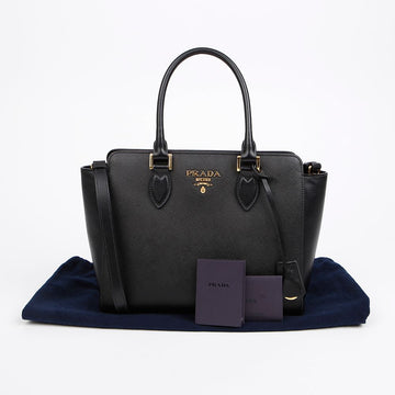 PRADA Metalllogo Tote Schultertasche 156729721