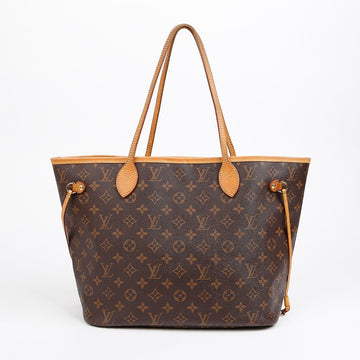 LOUIS VUITTON Neverfull MM Monogram Canvas Tote Bag Cherry 156904853