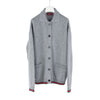 Gucci Web Detail Oversized Wool Gray Cardigan XS 37321-1 157161678 [P]