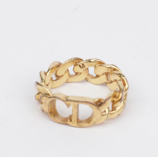 Dior CD Chain Etoile Ring M Size R0750DSEMT 157091246 [P]