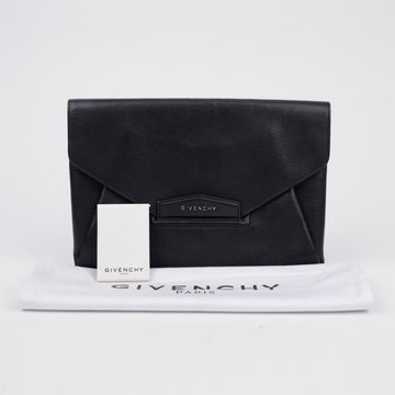 GIVENCHY Antigona Leder Umschlag Clutch Schwarz 157091259