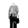 PRADA クレオ ミディアム ブラシド レザー フリップバッグ ブラック 156714379 [P]