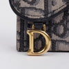 Dior Oblique Jacquard Saddle Accordion 5-Pocket Card Wallet Blue 157091372 [P]
