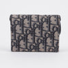 Dior Oblique Jacquard Saddle Accordion 5-Pocket Card Wallet Blue 157091372 [P]