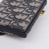 Dior Oblique Jacquard Saddle Accordion 5-Pocket Card Wallet Blue 157091372 [P]