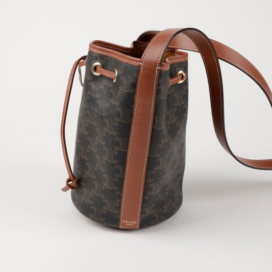 CELINE ドローストリング スモール バケットショルダーバッグ 156726779 [P]